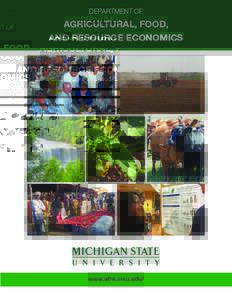 DEPARTMENT OF  AGRICULTURAL, FOOD, AND RESOURCE ECONOMICS  www.afre.msu.edu/