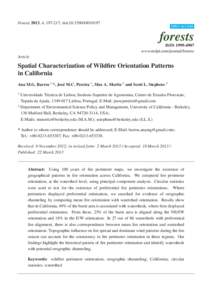 Spatial Characterization of Wildfire Orientation Patterns in California