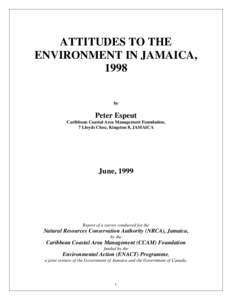 Microsoft Word - Espeut Attitudes of Jamaicans to the Environment.doc