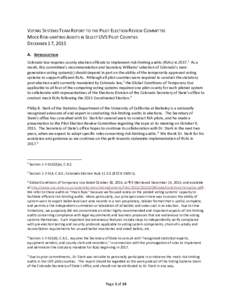 Microsoft Word - UVS Pilot Counties Mock RLA Report