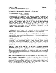 A RESOLUTION BY COUNCILMEMBER KWANZA HALL 15-RAS SUBSTITUTED BY TRANSPORTATION COMMITTEE