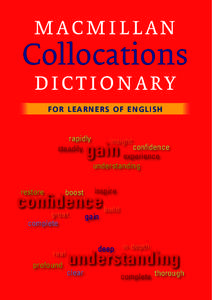 macmillan  Collocations dictionary FOR LEARNERS OF ENGLISH