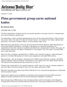 Pima government group earns national kudos | Arizona Daily Star ®