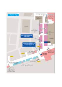 B1 Level Map  Airport Shuttle Bus Information Center  To West Gate