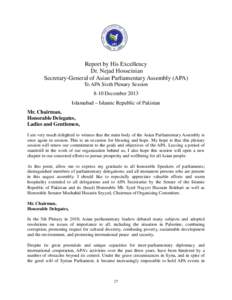 Apa Sherpa / Structure / Parliamentary assemblies / Association of Asian Parliaments for Peace / Inter-Parliamentary Union