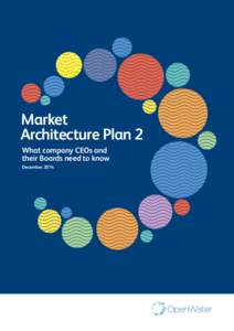 Market Architecture Plan 2 What company CEOs and their Boards need to know December 2014
