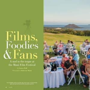 Films, Foodies &Fans A nod to the toque at