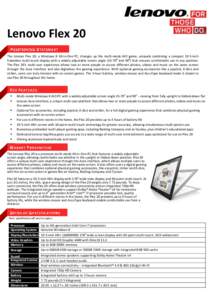 ThinkPad Edge / IdeaPad Y Series / Adobe Flex / Cross-platform software / Lenovo