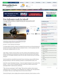 New helicopter ready for takeoff - Pittsburgh Post-Gazette