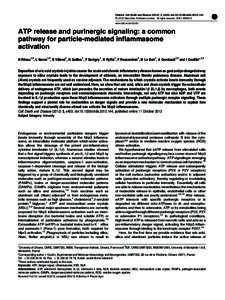 Citation: Cell Death and Disease[removed], e403; doi:[removed]cddis[removed] & 2012 Macmillan Publishers Limited All rights reserved[removed]www.nature.com/cddis  ATP release and purinergic signaling: a common