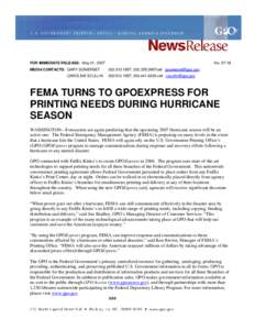 Microsoft Word - FEMA TURNS TO GPOEXPRESS FOR PRINTING NEEDS DURING HURRICA…