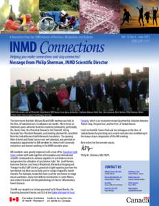 Vol. 13, No. 6 - June 2013 ISSN[removed]A Newsletter from the CIHR Institute of Nutrition, Metabolism and Diabetes  INMD Connections