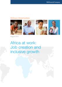 McKinsey Global Institute  August 2012 Africa at work: Job creation and