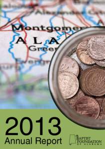2013  Annual Report Reaching Alabama