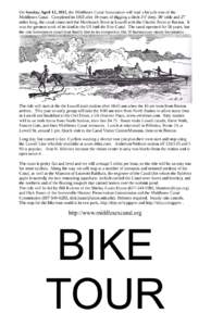 Spring 2015 Middlesex Canal Bike Tour
