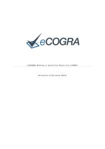 E  COGRA GENERALLY ACCEPTED PRACTICES (EGAP) APPROVED 2 OCTOBER 2015