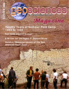 WINTER[removed]geosciences AT VIRGINIA TECH  Magazine