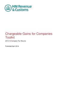 Chargeable Gains for Companies Toolkit