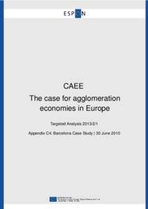 The Case for Agglomeration Economies in Europe (CAEE)