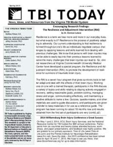 Spring 2014 TBI TODAY TBI TODAY Page 1