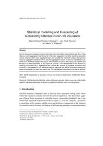 Idescat. SORT. Statistical modelling and forecasting of outstanding liabilities in non-life insurance. Volume 36 (2)