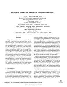 A large scale monte carlo simulator for cellular microphysiology - Parallel and Distributed Processing Symposium, 2004. Proceedings. 18th International
