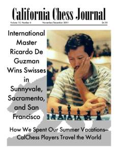 California Chess Journal  Volume 15, Number 6 November/December 2001