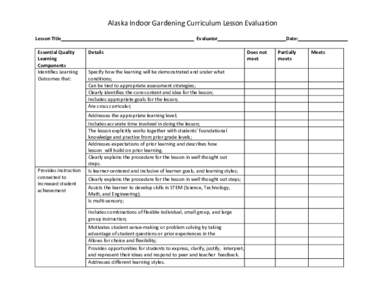 Microsoft Word - Curriculum evaluation Rubric