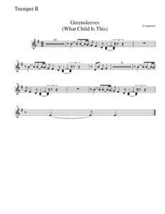 Trumpet II Greensleeves (What Child Is This)    