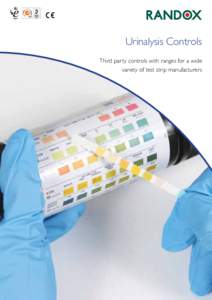 Urinalysis Controls Third party controls with ranges for a wide variety of test strip manufacturers Urinalysis Controls Randox urinalysis controls are specifically designed for use in the quality control of urine test s