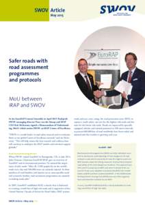 SWOV Article May 2015 Safer roads with road assessment programmes