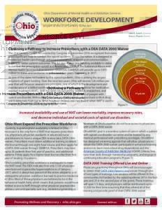  Ohio Department of Mental Health and Addiction Services  WORKFORCE DEVELOPMENT as part of the 21st Century Cures Act John R. Kasich, Governor Tracy J. Plouck, Director