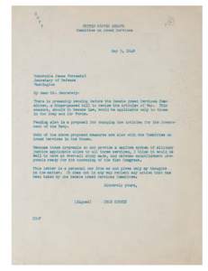 The Edmund M. Morgan Papers on the drafting of the UCMJ[removed]), Correspondence, Volume I