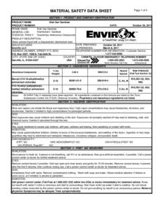 Page 1 of 4  MATERIAL SAFETY DATA SHEET SECTION 1 - PRODUCT AND COMPANY IDENTIFICATION  PRODUCT NAME: