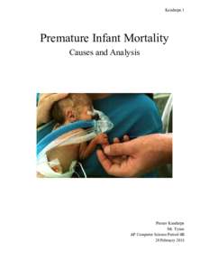 Kandarpa 1  Premature Infant Mortality Causes and Analysis  Pranav Kandarpa
