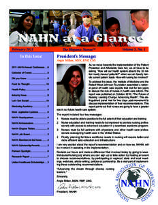 February 2011	  In this Issue The Hispanic NursesTM