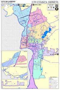 CITY COUNCIL DISTRICTS  CITY OF LAREDO Census 2010 Population: 236,091  2