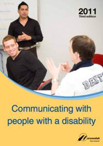 2011 Third edition Communicating with people with a disability