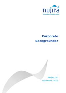 Corporate Backgrounder Nujira Ltd December 2013