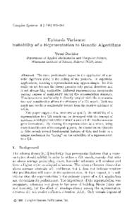 Epistasis Variance: Suitability of a Representation to Genetic Algorithms
