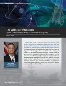 DEVELOPMENTAL INTEGRATION & INTEROPERABILITY  The Science of Integration “What Lurks in the Darkness of the Interstitial Space?” By Neil Baron