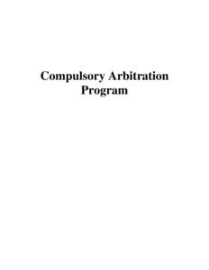 Microsoft Word - Compulsory Arbitration Center revised 2015.doc