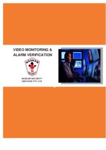 VIDEO MONITORING & ALARM VERIFICATION NASKAM SECURITY SERVICES PTY LTD