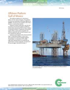 Oil & Gas  Offshore Platform Gulf of Mexico 	 This offshore platform is in the Gulf of Mexico off the coast of Tampico. The platform