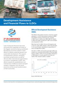 BRIEFING PAPER 2  Development Assistance and Financial Flows to LLDCs Official Development Assistance (ODA)