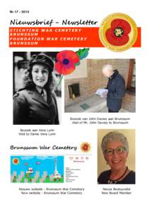 NrNieuwsbrief - Newsletter STICHTING WAR CEMETERY BRUNSSUM FOUNDATION WAR CEMETERY