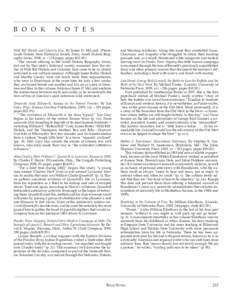 B O O K  N O T E S Wild Bill Hickok and Calamity Jane. By James D. McLaird. (Pierre: South Dakota State Historical Society Press, South Dakota Biography Series, 2008, ix + 174 pages, paper $12.95.)