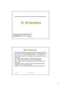 Microsoft PowerPoint - 9 Oscillator Design.pptx