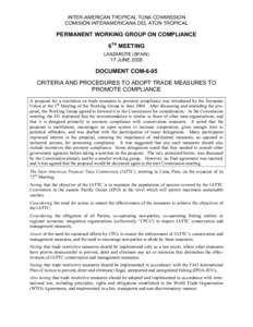 Inter-American Tropical Tuna Commission / CPCS / Illegal /  unreported and unregulated fishing