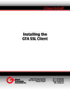 Linux Install  Installing the GTA SSL Client  SSLLinux201010-01